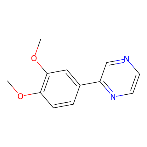 2-(3,4-Dimethoxyphenyl)pyrazine structure