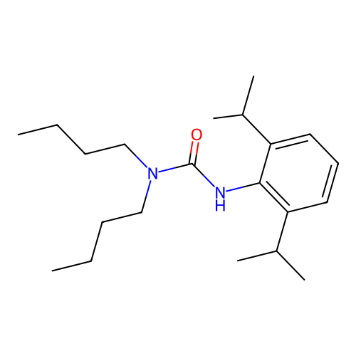 1,1-Dibutyl-3-(2,6-diisopropylphenyl)urea structure