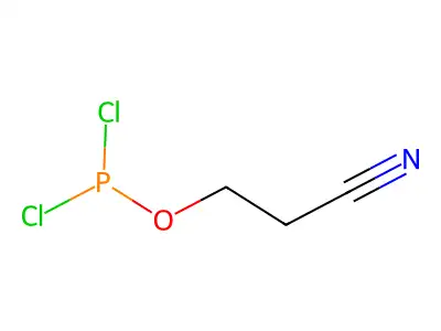 Phosphorodichloridous acid, 2-cyanoethyl ester structure