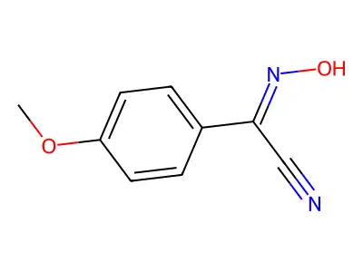 2-Hydroxyimino-2-(4-methoxyphenyl)acetonitrile structure