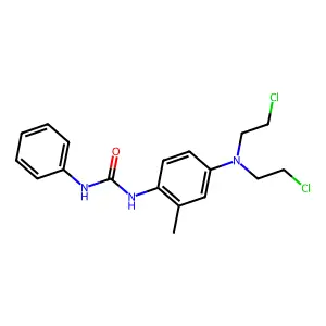 Urea, N-[4-[bis(2-chloroethyl)amino]-2-methylphenyl]-N'-phenyl- structure