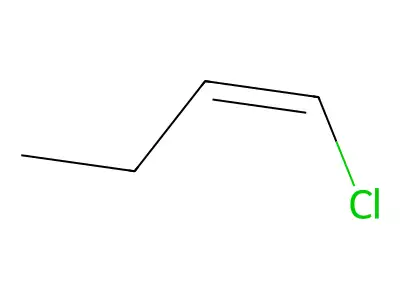 (Z)-1-Chloro-1-butene structure