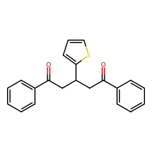 1,5-Diphenyl-3-(thiophen-2-yl)pentane-1,5-dione structure