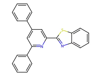 Benzothiazole, 2-(4,6-diphenyl-2-pyridinyl)- structure