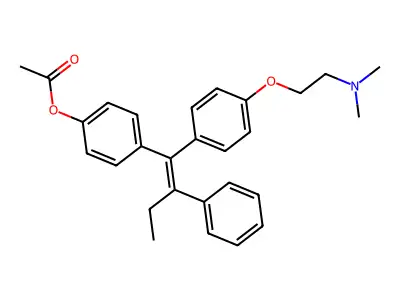 4-Acetoxy Tamoxifen structure
