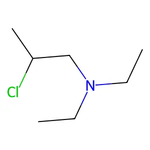 2-Chloropropyl(diethyl)amine structure