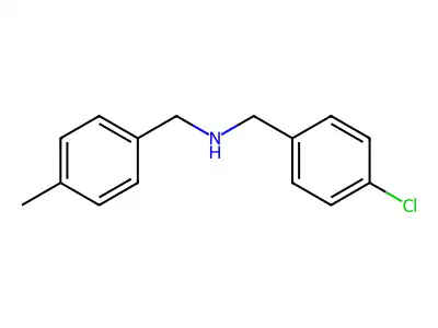4-Chloro-N-((4-methylphenyl)methyl)benzenemethanamine structure