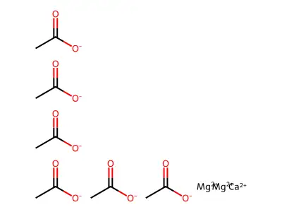 醋酸鈣鎂 structure