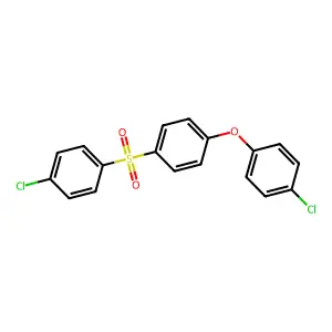 Benzene, 1-(4-chlorophenoxy)-4-[(4-chlorophenyl)sulfonyl]- structure