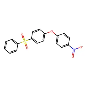 Benzene, 1-(4-nitrophenoxy)-4-(phenylsulfonyl)- structure