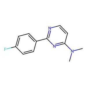 4-Dimethylamino-2-(4-fluorophenyl)pyrimidine structure
