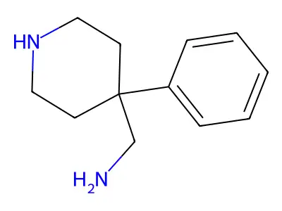 (4-Phenylpiperidin-4-yl)methanamine structure