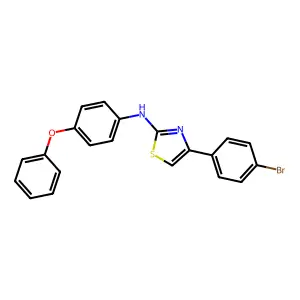4-(4-bromophenyl)-N-(4-phenoxyphenyl)-1,3-thiazol-2-amine structure