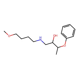 2-Butanol, 1-(4-methoxybutyl)amino-3-phenoxy- structure