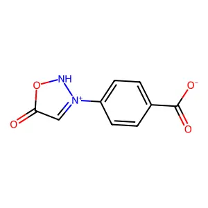 1,2,3-Oxadiazolium, 3-(4-carboxyphenyl)-5-hydroxy-, inner salt structure