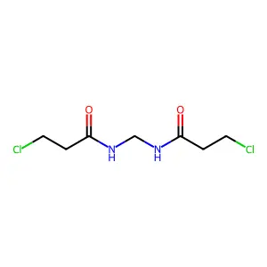 3-chloro-N-[(3-chloropropanoylamino)methyl]propanamide structure