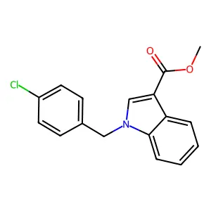 methyl 1-(4-chlorobenzyl)-1H-indole-3-carboxylate structure