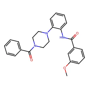 N-[2-(4-benzoylpiperazin-1-yl)phenyl]-3-methoxybenzamide structure