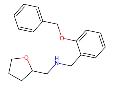 1-(oxolan-2-yl)-N-[(2-phenylmethoxyphenyl)methyl]methanamine structure