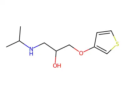 2-Propanol, 1-(isopropylamino)-3-(3-thienyloxy)- structure