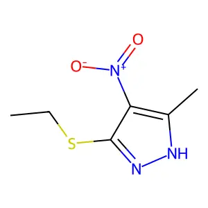 1H-Pyrazole, 3-(ethylthio)-5-methyl-4-nitro- structure