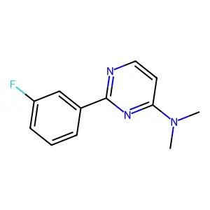 4-Dimethylamino-2-(3-fluorophenyl)pyrimidine structure