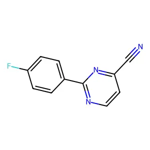 4-Cyano-2-(4-fluorophenyl)pyrimidine structure