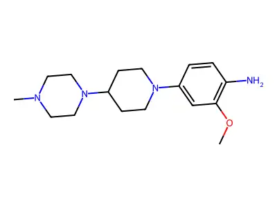 1-Methyl-4-(1-methylpiperidin-4-yl)piperazine structure