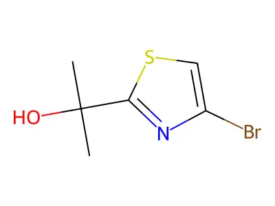 2-(4-Bromo-1,3-thiazol-2-yl)propan-2-ol structure