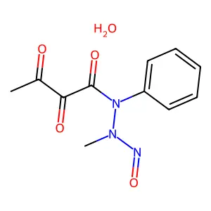 1-Diketobutyryl-1-phenyl-2-methyl-2-nitrosohydrazide structure