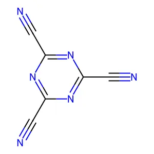 1,3,5-三嗪-2,4,6-三甲腈 structure