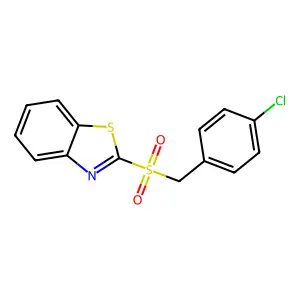 2-[(4-Chlorophenyl)methanesulfonyl]-1,3-benzothiazole structure