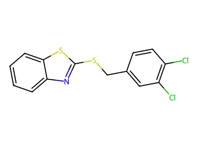 1,3-Benzothiazol-2-YL 3,4-dichlorobenzyl sulfide structure