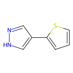 4-(thiophen-2-yl)-1H-pyrazole structure