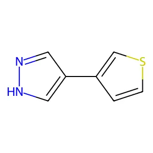 4-(thiophen-3-yl)-1H-pyrazole structure