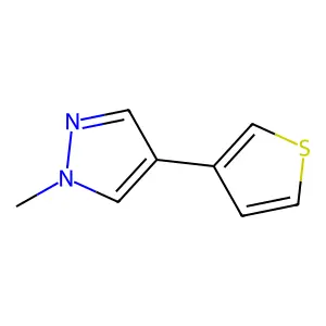 1-methyl-4-thien-3-yl-1H-pyrazole structure