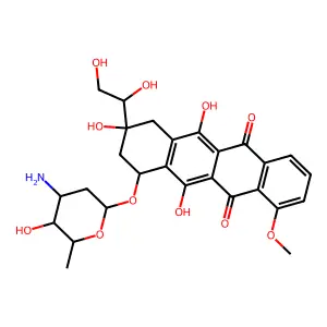 Doxorubicinol (hydrochloride) structure