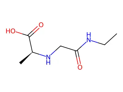 N-Ethylcarbaminomethyl-L-alanine structure