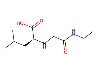 N-ethylcarbaminomethyl-L-leucine structure