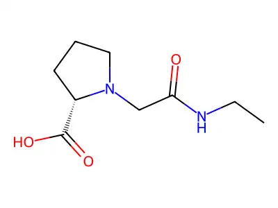 N-ethylcarbaminomethyl-L-proline structure