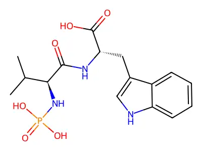 N(alpha)-Phosphorylvalyltryptophan structure
