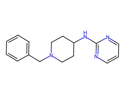 Pyrimidine, 2-((1-benzyl-4-piperidyl)amino)- structure