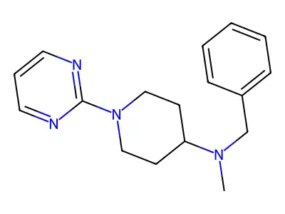 N-Methyl-N-(phenylmethyl)-1-(2-pyrimidinyl)-4-piperidinamine structure
