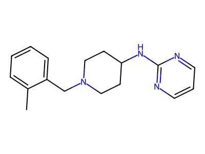 N-(1-((2-Methylphenyl)methyl)-4-piperidinyl)-2-pyrimidinamine structure
