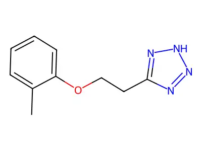 1H-Tetrazole, 5-(2-(2-methylphenoxy)ethyl)- structure