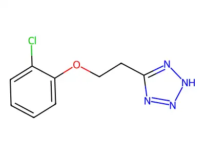 1H-Tetrazole, 5-(2-(2-chlorophenoxy)ethyl)- structure