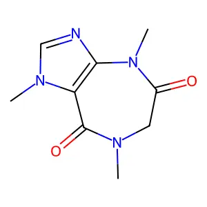 1,4,7-trimethyl-6H-imidazo[4,5-e][1,4]diazepine-5,8-dione structure