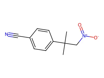 4-(1,1-Dimethyl-2-nitroethyl)benzonitrile structure