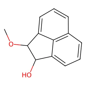 1-Acenaphthylenol, 1,2-dihydro-2-methoxy-, cis- structure
