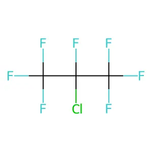 2-Chloro-1,1,1,2,3,3,3-heptafluoropropane structure